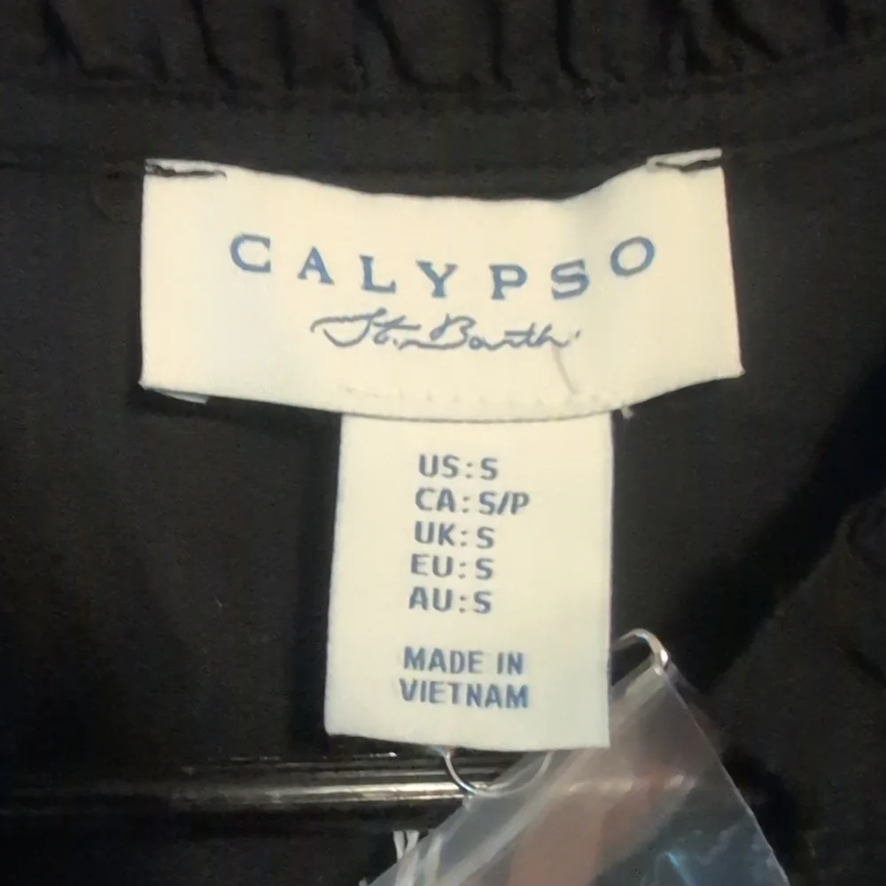 Calypso Black Embroidered Floral Top - Picture 5 of 6